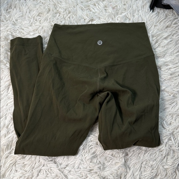 Lululemon Align Crop *21" Dark Olive - Picture 3 of 5